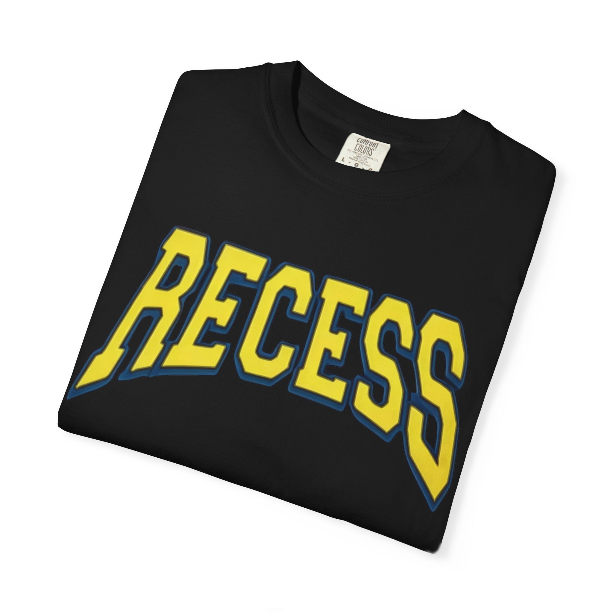 Recess Arch Logo T-shirt | Retro School Playtime Graphic Tee