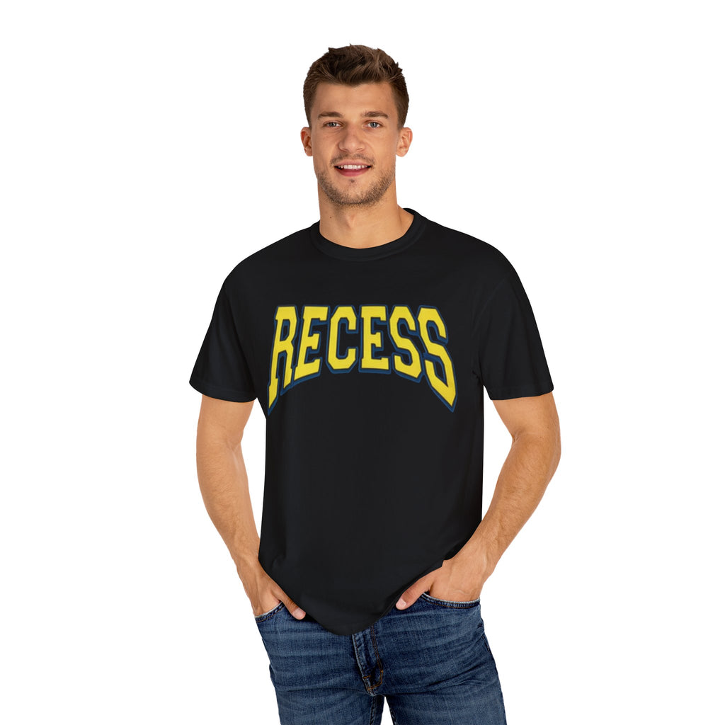 Recess Arch Logo T-shirt | Retro School Playtime Graphic Tee